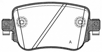 OPEN PARTS bpa154908 -  Комплект тормозных колодок, дисковый тормоз